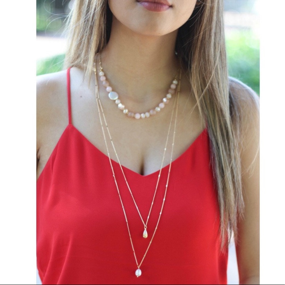 Freshwater cultured pearl necklace